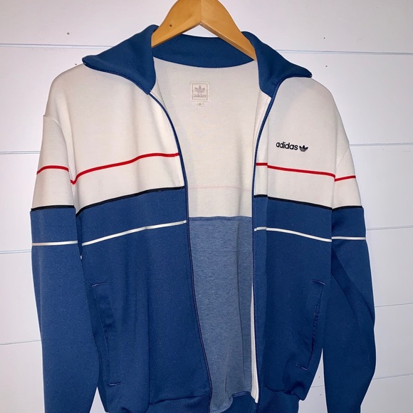 Vintage ADIDAS red, white, and blue windbreaker - Picture 5 of 5